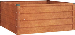 vidaXL - Plantenbak - verhoogd - 100x100x45 - cm - cortenstaal - roestig