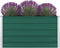 vidaXL - Plantenbak - verhoogd - 100x100x45 - cm - gegalvaniseerd - staal - groen