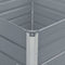 vidaXL - Plantenbak - verhoogd - 100x100x45 - cm - gegalvaniseerd - staal - grijs