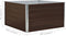 vidaXL - Plantenbak - verhoogd - 100x100x45 - cm - gegalvaniseerd - staal - bruin