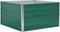 vidaXL - Plantenbak - verhoogd - 100x100x45 - cm - gegalvaniseerd - staal - groen