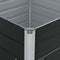 vidaXL - Plantenbak - verhoogd - 100x100x45 - cm - gegalvaniseerd - staal - bruin