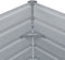 vidaXL - Plantenbak - verhoogd - 100x100x45 - cm - gegalvaniseerd - staal - grijs