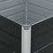 vidaXL - Plantenbak - verhoogd - 100x100x45cm - gegalvaniseerd - staal - antraciet