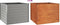 vidaXL - Plantenbak - verhoogd - 100x100x77 - cm - cortenstaal - roestig