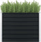 vidaXL Plantenbak verhoogd 100x100x77 cm gegalvaniseerd staal antraciet