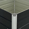 vidaXL Plantenbak verhoogd 100x100x77 cm gegalvaniseerd staal antraciet