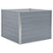 vidaXL - Plantenbak - verhoogd - 100x100x77 - cm - gegalvaniseerd - staal - grijs