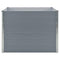 vidaXL - Plantenbak - verhoogd - 100x100x77 - cm - gegalvaniseerd - staal - grijs