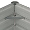 vidaXL - Plantenbak - verhoogd - 100x100x77 - cm - gegalvaniseerd - staal - grijs