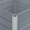 vidaXL - Plantenbak - verhoogd - 100x100x77 - cm - gegalvaniseerd - staal - grijs