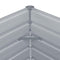 vidaXL - Plantenbak - verhoogd - 100x100x77 - cm - gegalvaniseerd - staal - grijs