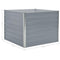 vidaXL - Plantenbak - verhoogd - 100x100x77 - cm - gegalvaniseerd - staal - grijs