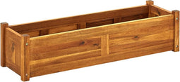vidaXL - Plantenbak - verhoogd - 100x30x25 - cm - acaciahout