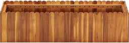 vidaXL - Plantenbak - verhoogd - 100x30x25 - cm - massief - acaciahout