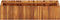 vidaXL - Plantenbak - verhoogd - 100x30x25 - cm - massief - acaciahout