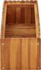 vidaXL - Plantenbak - verhoogd - 100x30x25 - cm - massief - acaciahout