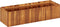 vidaXL - Plantenbak - verhoogd - 100x30x25 - cm - massief - acaciahout