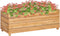 vidaXL - Plantenbak - verhoogd - 100x40x38 - cm - gerecycled - teakhout - en - staal