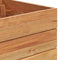 vidaXL - Plantenbak - verhoogd - 100x40x38 - cm - gerecycled - teakhout - en - staal