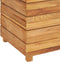 vidaXL - Plantenbak - verhoogd - 100x40x38 - cm - gerecycled - teakhout - en - staal