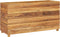 vidaXL - Plantenbak - verhoogd - 100x40x38 - cm - gerecycled - teakhout - en - staal