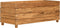 vidaXL - Plantenbak - verhoogd - 100x40x38 - cm - gerecycled - teakhout - en - staal
