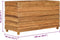 vidaXL - Plantenbak - verhoogd - 100x40x38 - cm - gerecycled - teakhout - en - staal