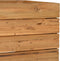 vidaXL - Plantenbak - verhoogd - 100x40x38 - cm - gerecycled - teakhout - en - staal