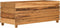 vidaXL - Plantenbak - verhoogd - 100x40x38 - cm - gerecycled - teakhout - en - staal