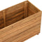 vidaXL - Plantenbak - verhoogd - 100x40x38 - cm - gerecycled - teakhout - en - staal