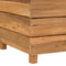vidaXL - Plantenbak - verhoogd - 100x40x38 - cm - gerecycled - teakhout - en - staal