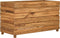 vidaXL - Plantenbak - verhoogd - 100x40x38 - cm - gerecycled - teakhout - en - staal