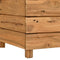 vidaXL - Plantenbak - verhoogd - 100x40x38 - cm - gerecycled - teakhout - en - staal