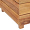 vidaXL - Plantenbak - verhoogd - 100x40x38 - cm - gerecycled - teakhout - en - staal