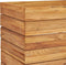vidaXL - Plantenbak - verhoogd - 100x40x38 - cm - gerecycled - teakhout - en - staal