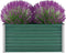 vidaXL - Plantenbak - verhoogd - 100x40x45 - cm - gegalvaniseerd - staal - groen