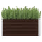 vidaXL - Plantenbak - verhoogd - 100x40x45 - cm - gegalvaniseerd - staal - bruin