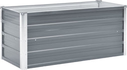 vidaXL - Plantenbak - verhoogd - 100x40x45 - cm - gegalvaniseerd - staal - grijs