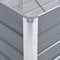 vidaXL - Plantenbak - verhoogd - 100x40x45 - cm - gegalvaniseerd - staal - grijs
