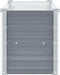 vidaXL - Plantenbak - verhoogd - 100x40x45 - cm - gegalvaniseerd - staal - grijs