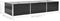 vidaXL - Plantenbak - verhoogd - 100x40x45 - cm - gegalvaniseerd - staal - antraciet