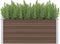 vidaXL - Plantenbak - verhoogd - 100x40x45 - cm - gegalvaniseerd - staal - bruin