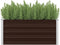 vidaXL - Plantenbak - verhoogd - 100x40x45 - cm - gegalvaniseerd - staal - bruin