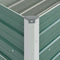 vidaXL - Plantenbak - verhoogd - 100x40x45 - cm - gegalvaniseerd - staal - groen