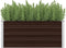 vidaXL - Plantenbak - verhoogd - 100x40x45 - cm - gegalvaniseerd - staal - bruin