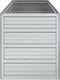 vidaXL - Plantenbak - verhoogd - 100x40x45 - cm - gegalvaniseerd - staal - zilver