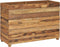 vidaXL - Plantenbak - verhoogd - 100x40x72 - cm - gerecycled - teakhout - en - staal