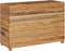 vidaXL - Plantenbak - verhoogd - 100x40x72 - cm - gerecycled - teakhout - en - staal