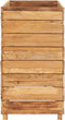 vidaXL - Plantenbak - verhoogd - 100x40x72 - cm - gerecycled - teakhout - en - staal